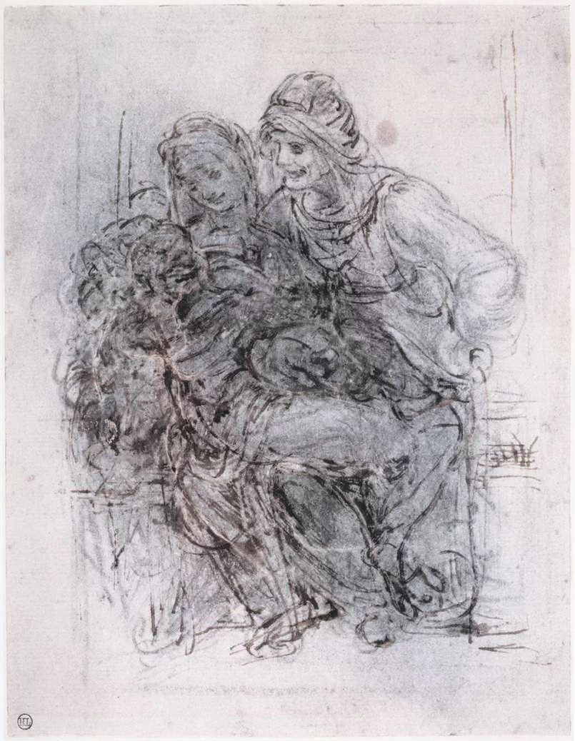 77-Studio per sant'Anna e Maria-Musée du Louvre, Parigi
